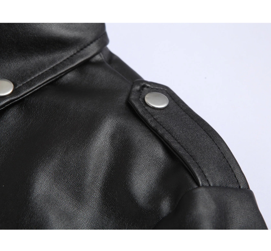 W&W Mode | Herren Motorrad Jacke Schwarz