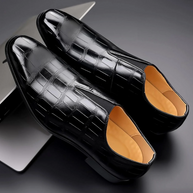 WW | Herren Schwarze Loafer Lederschuhe
