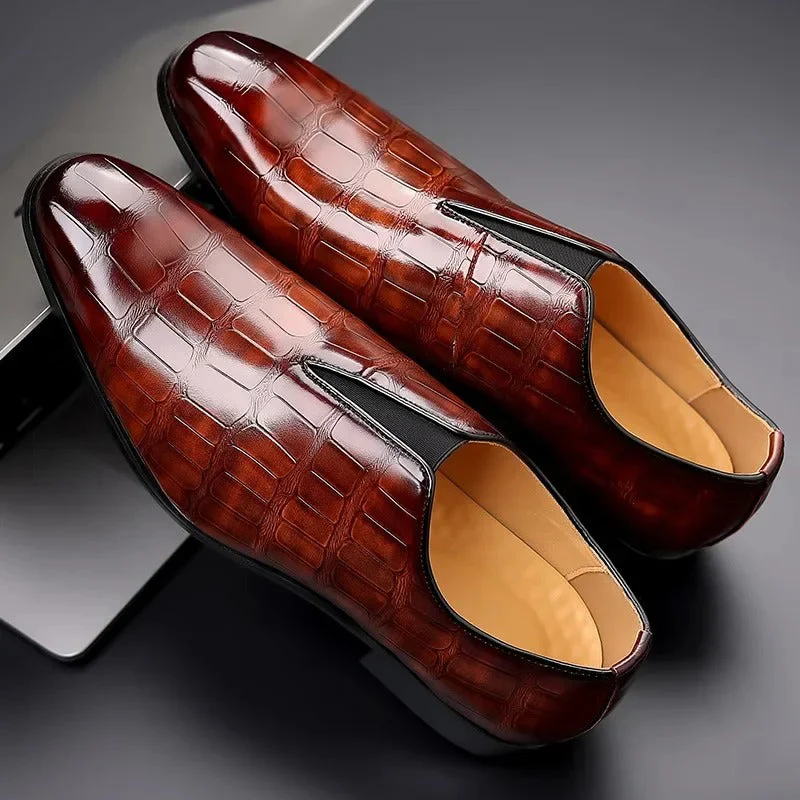 WW | Herren Schwarze Loafer Lederschuhe