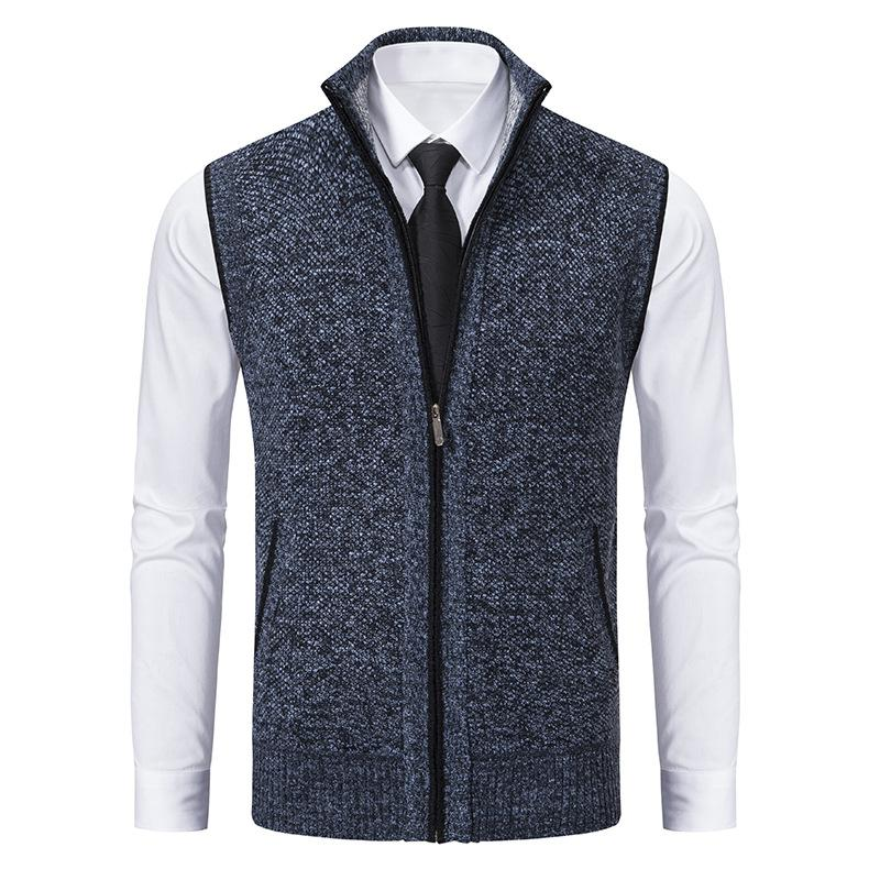 WW | Herren Reißverschluss Strickjacke Strickweste