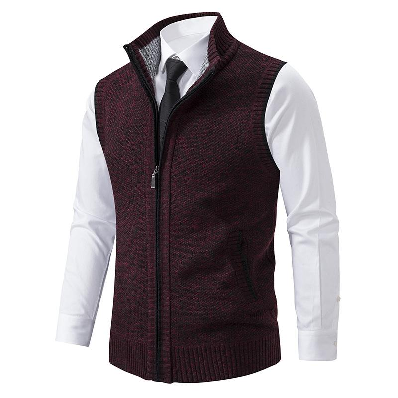 WW | Herren Reißverschluss Strickjacke Strickweste