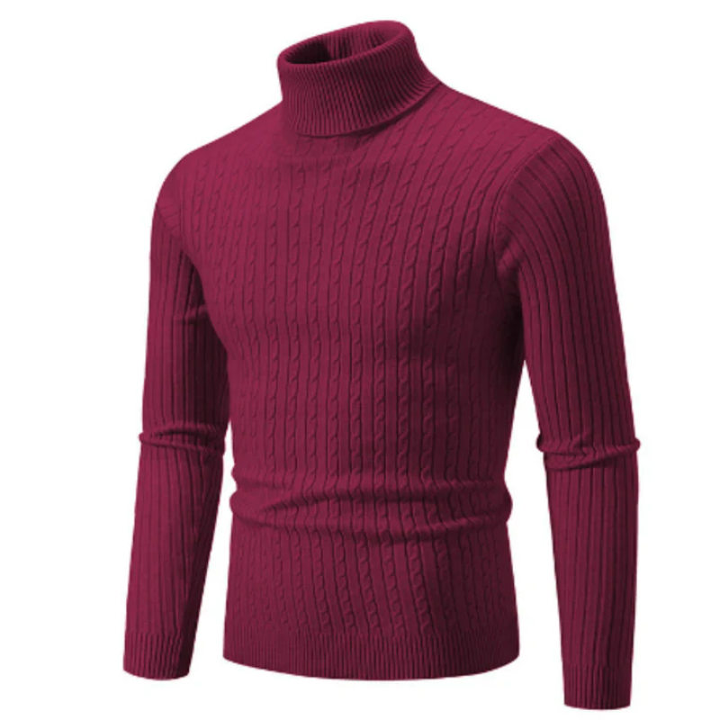 W&W Mode | Herren Rollkragen Pullover Kurz