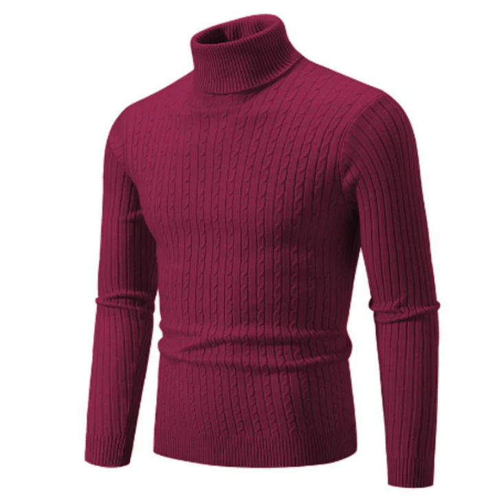 W&W Mode | Herren Rollkragen Pullover Kurz