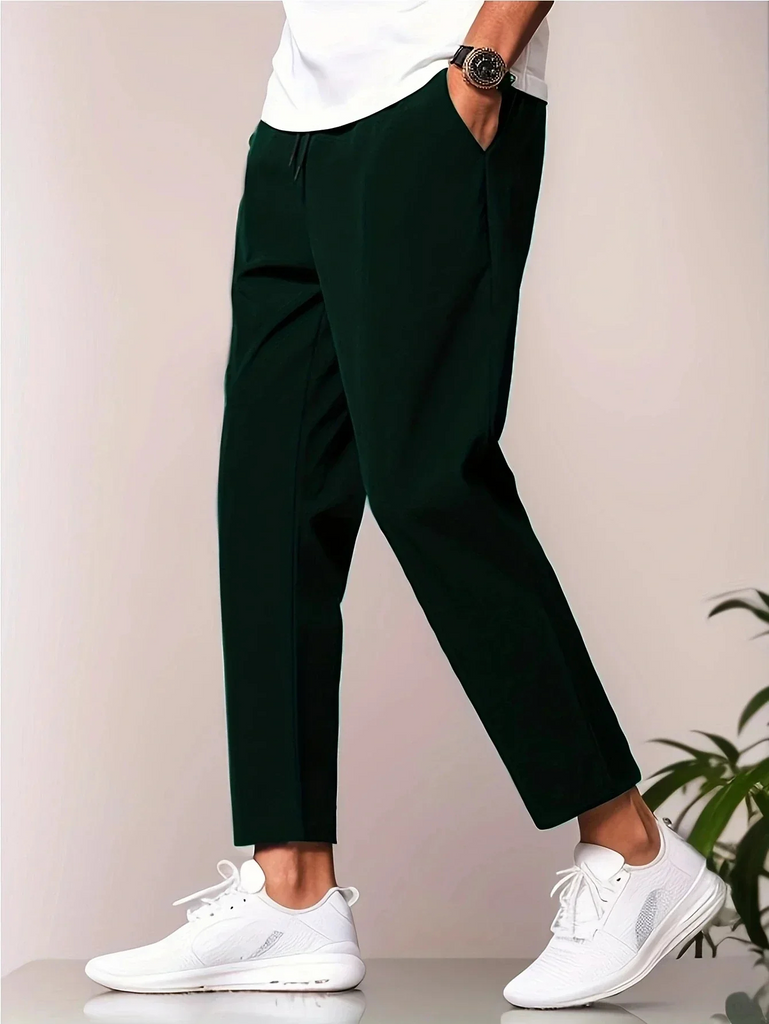 WW | Herren Schwarz Hose Bequeme