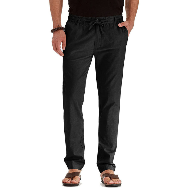 W&W Mode | Herren Sommer Hose Schwarz