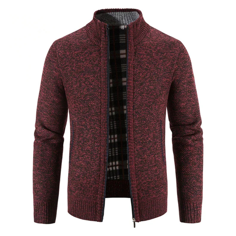 W&W Mode | Herren Strickjacke Mit Reißverschluss Trachten