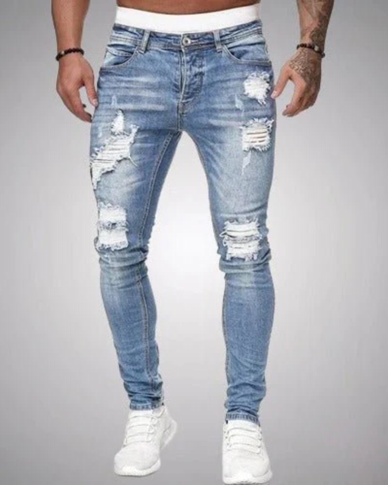 WW | Herren Skinny Jeans Zerrissen
