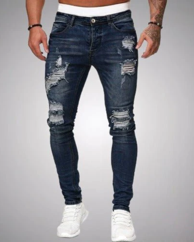 WW | Herren Skinny Jeans Zerrissen