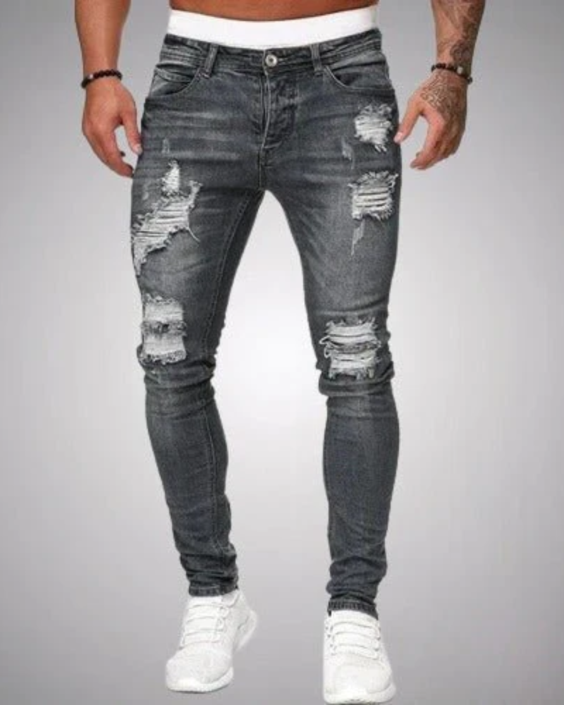 WW | Herren Skinny Jeans Zerrissen