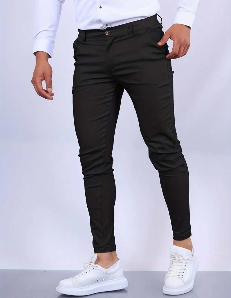 WW | Herren Slim Fit Hose Schwarz