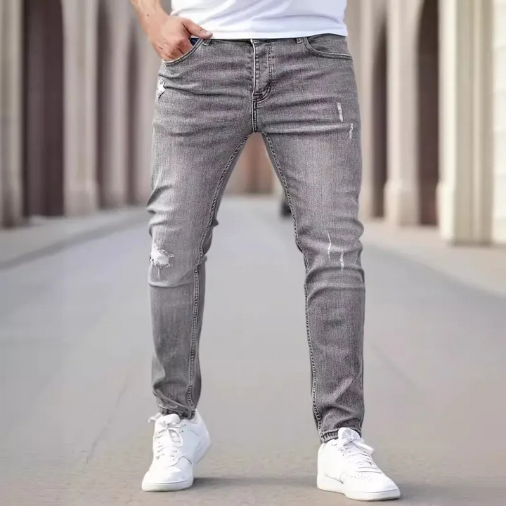 W&W Mode | Herren Slim Fit Jeans Grau