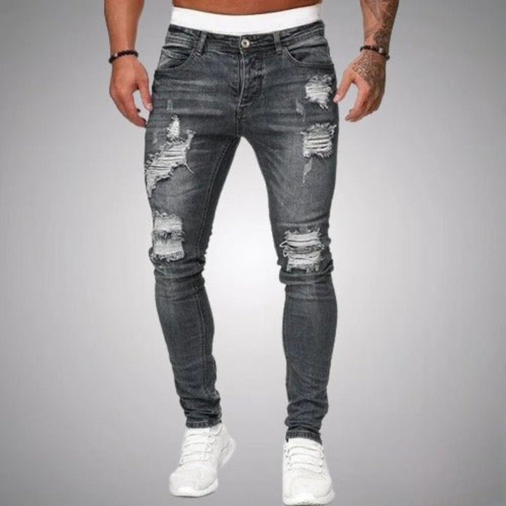 W&W Mode | Herren Slim Fit Jeans Grau