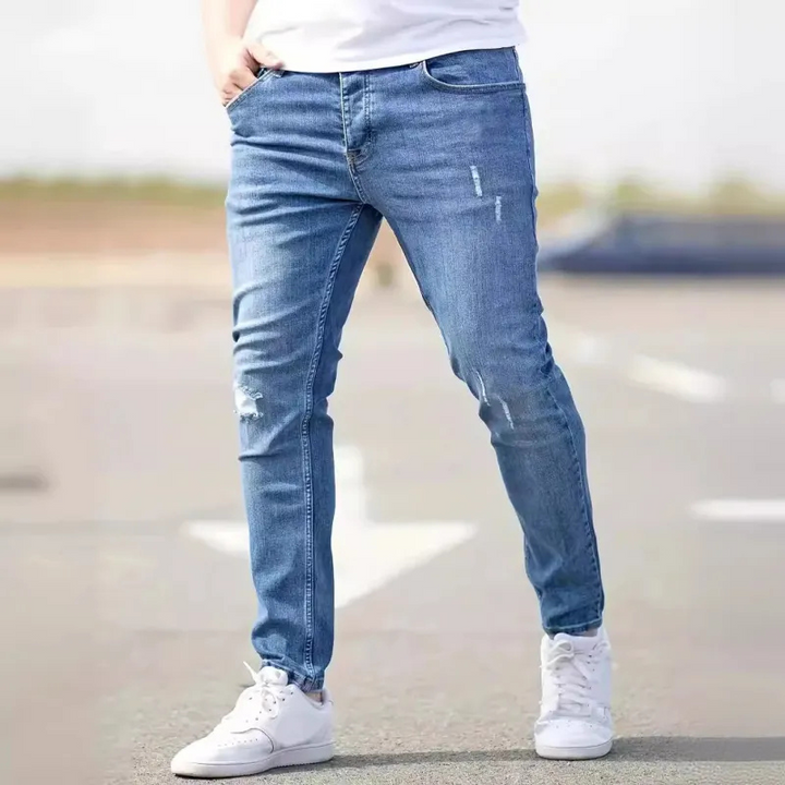 W&W Mode | Herren Slim Fit Jeans Grau