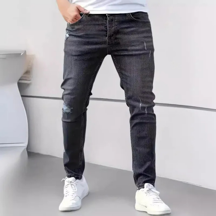 W&W Mode | Herren Slim Fit Jeans Grau