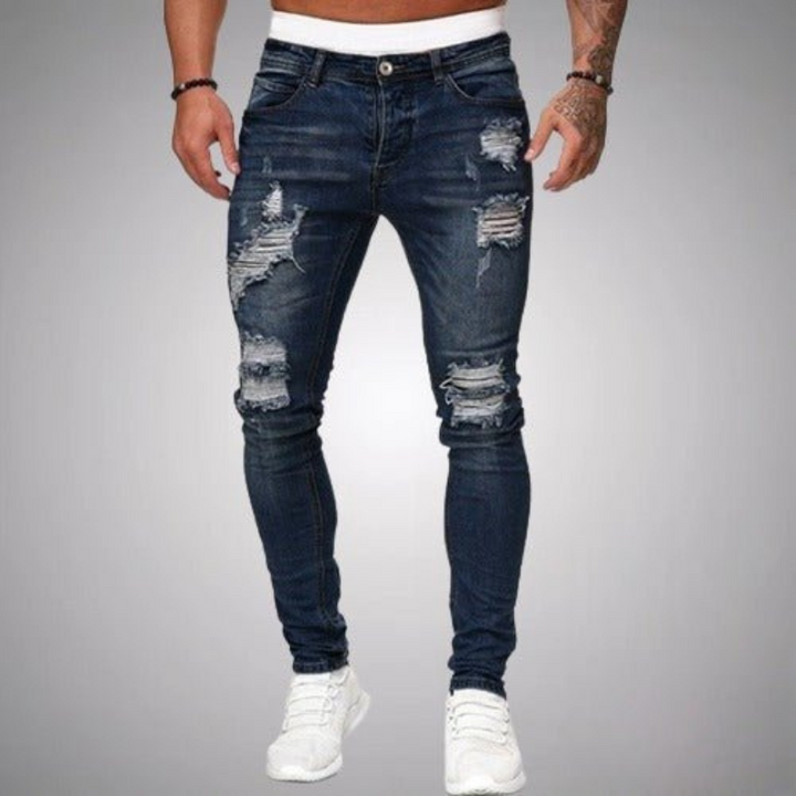 W&W Mode | Herren Slim Fit Jeans Grau