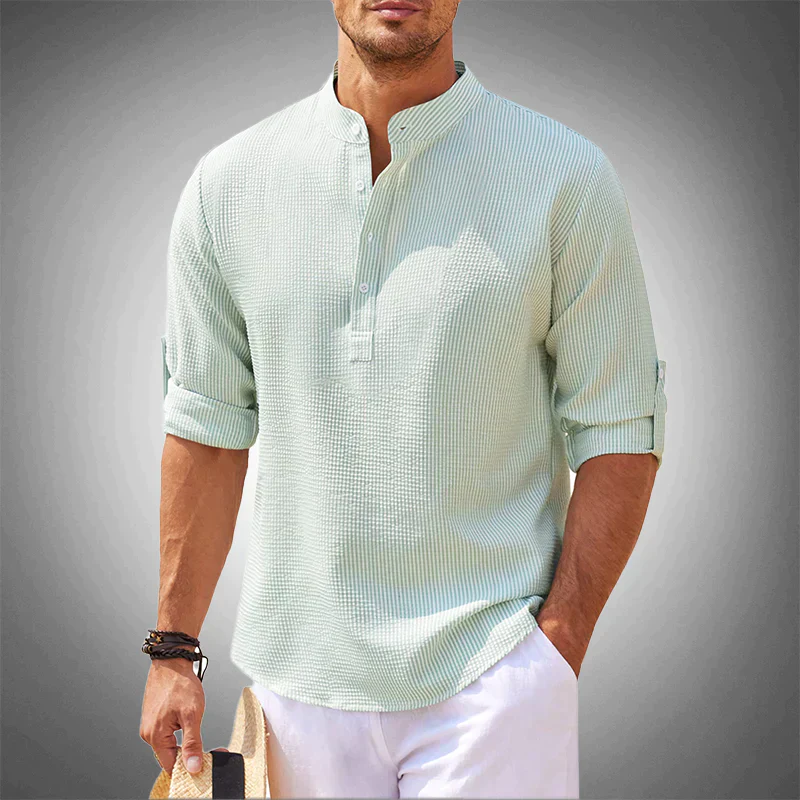 WW | Herren Sommerliches Langarm Hemd