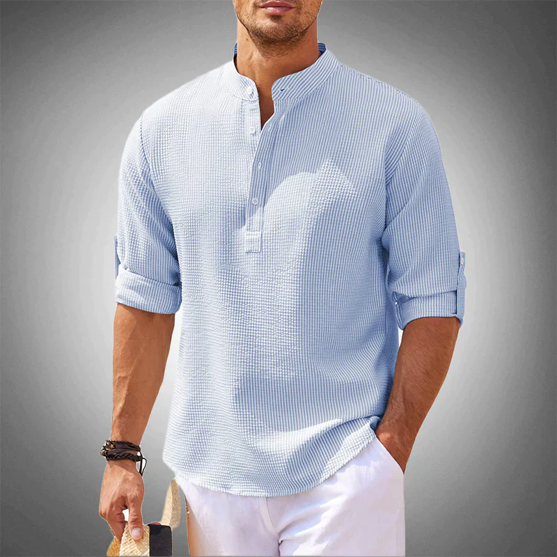 WW | Herren Sommerliches Langarm Hemd