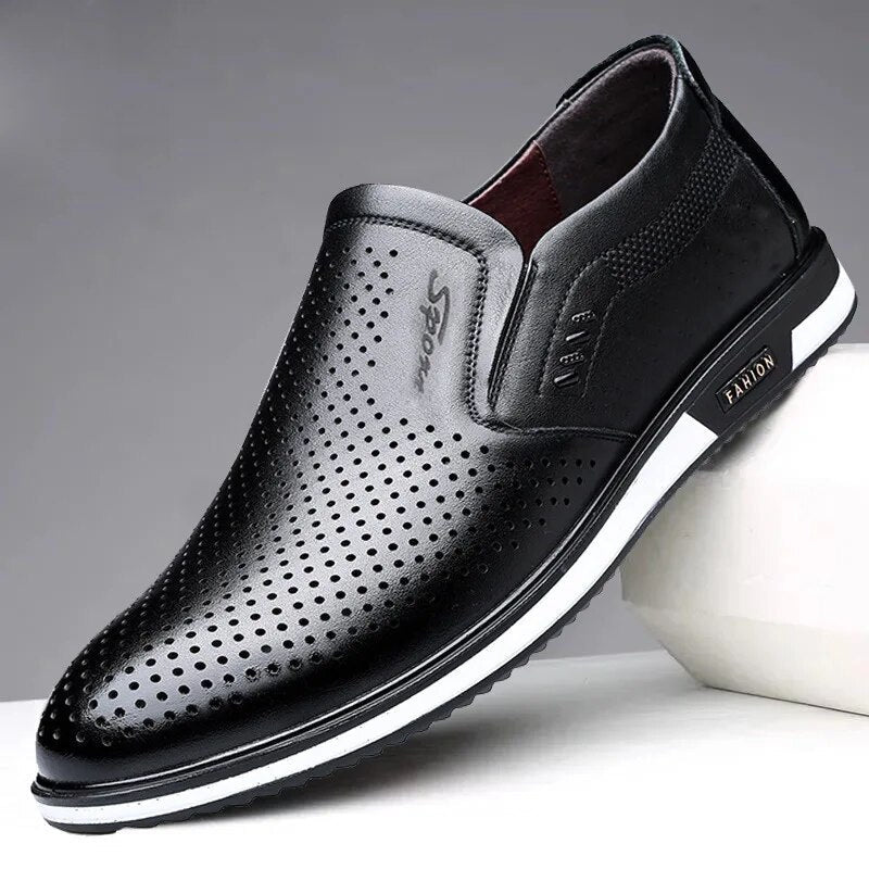 W&W Mode | Herren Sommer Loafer Schwarz