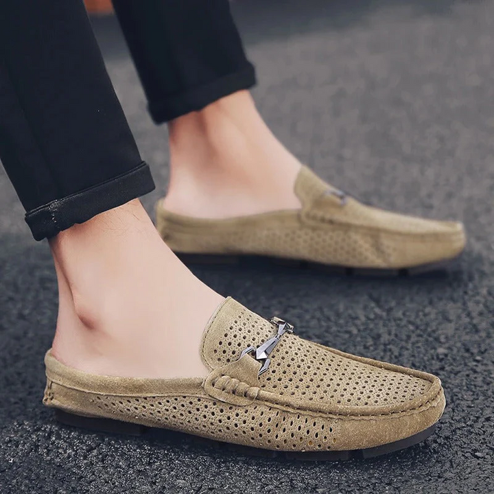 W&W Mode | Herren Sommer Mokassins Beige