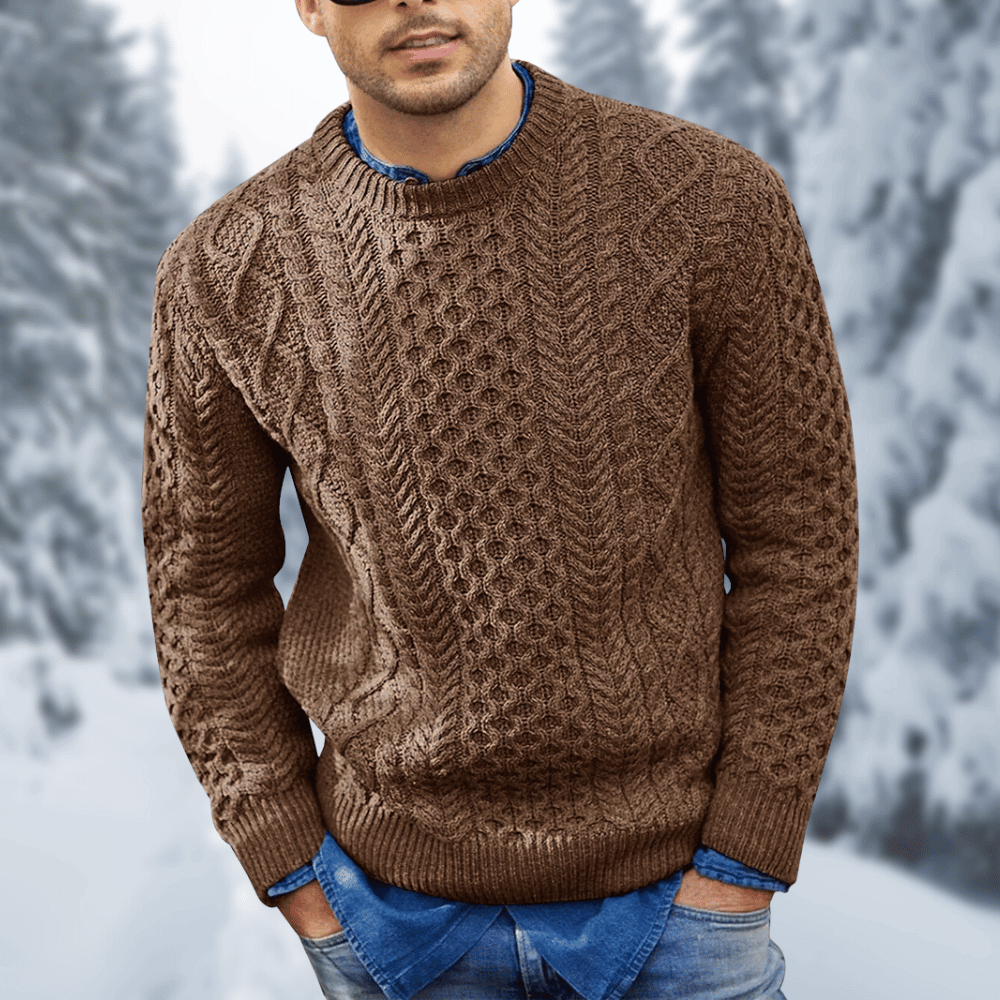 WW | Strick Pullover Herren Schwarzer