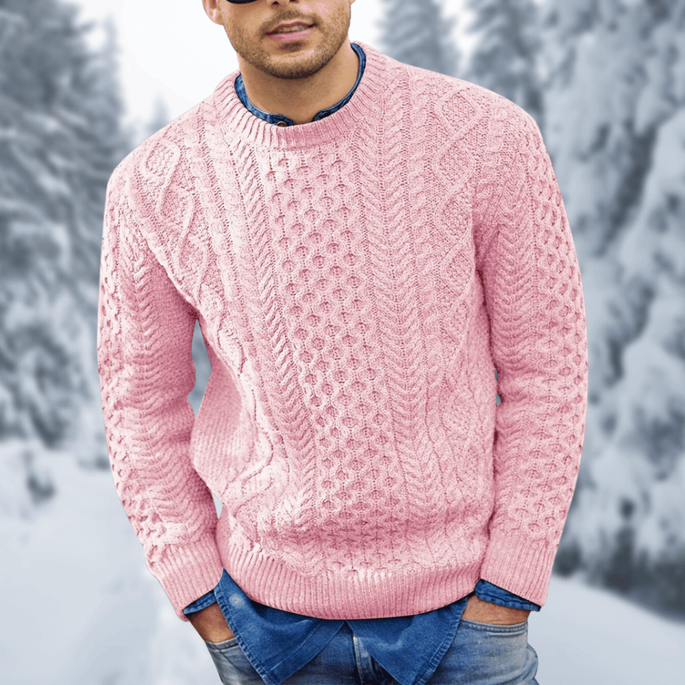 WW | Strick Pullover Herren Schwarzer
