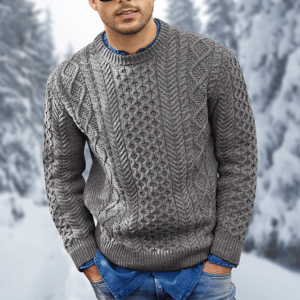 WW | Strick Pullover Herren Schwarzer