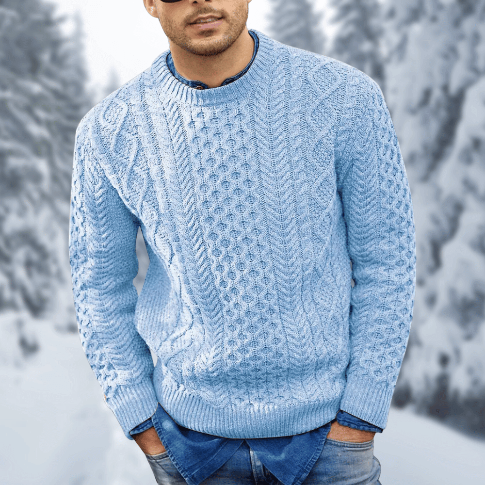 WW | Strick Pullover Herren Schwarzer
