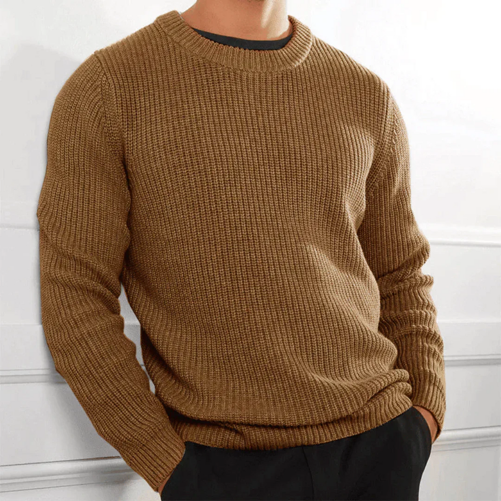 WW | Herren Strick Pullover Pullover Schwarz