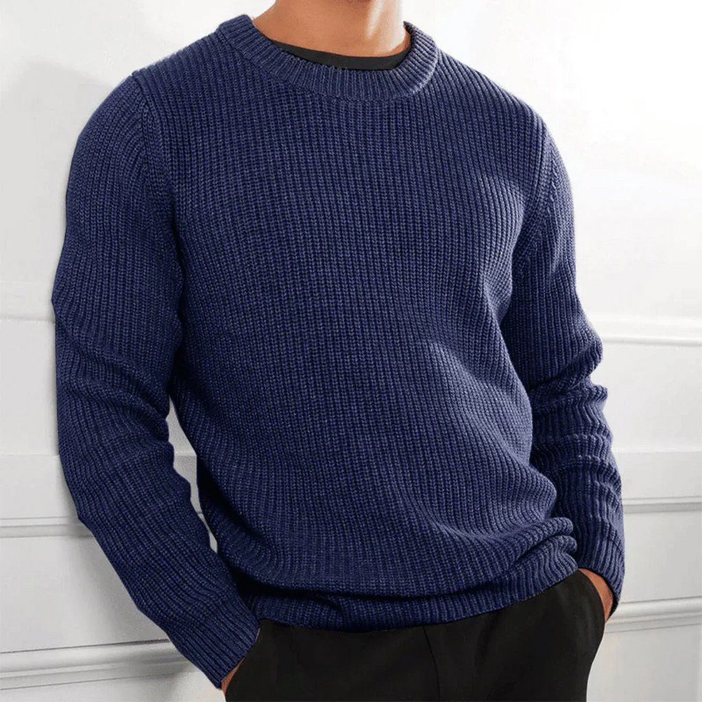 WW | Herren Strick Pullover Pullover Schwarz