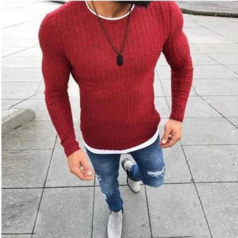 WW | Herren Strick Sweatshirt Kurz