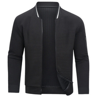 WW | Herren Grau Strickjacke Mit Reißverschluss