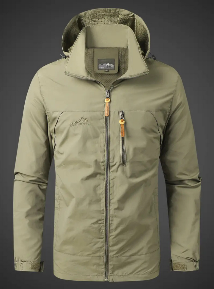 W&W Mode | Herren Wasserdicht Regenjacke Atmungsaktiv