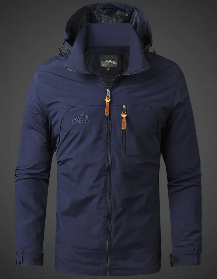 W&W Mode | Herren Wasserdichte Regenjacke Kurz