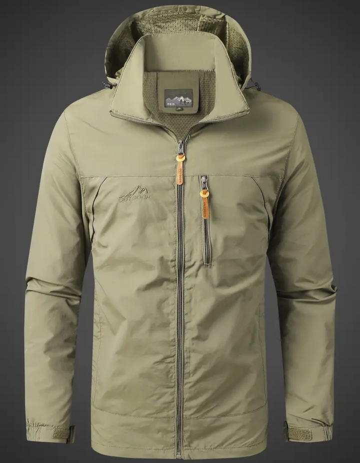 W&W Mode | Herren Wasserdichte Regenjacke Kurz
