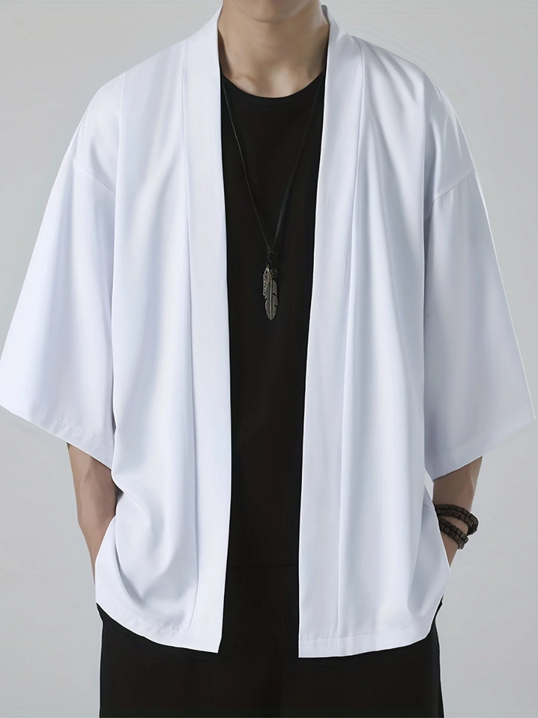 WW | Herren Weitenarm Weste Kimono