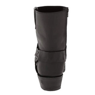 WW | Herren Schwarze Cowboystiefel Wildleder