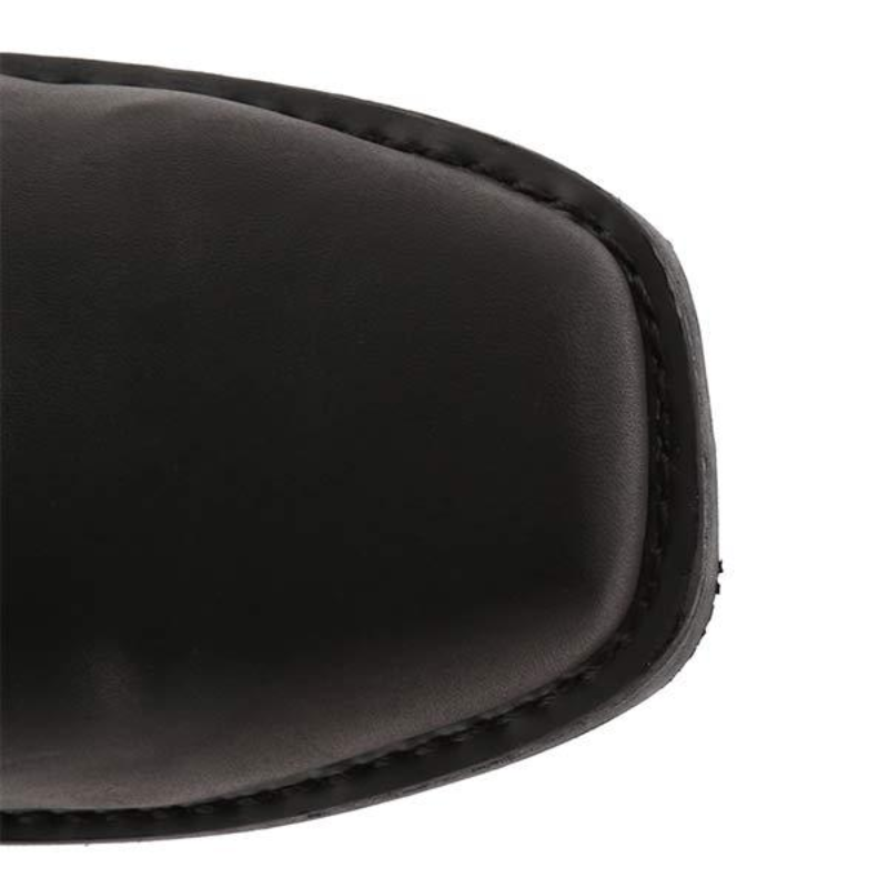 WW | Herren Schwarze Cowboystiefel Wildleder