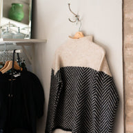 WW | Damen Rollkragenpullover mit Zweifarbdesign