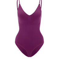 WW | Bodysuit Verstellbare Spaghetti Träger Tiefer V-ausschnitt Stretch Fit Shapewear