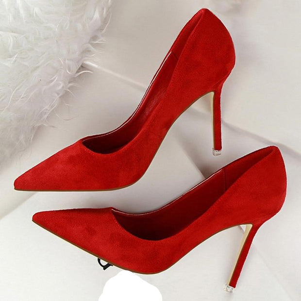 WW | Wildleder High Heels Pumps