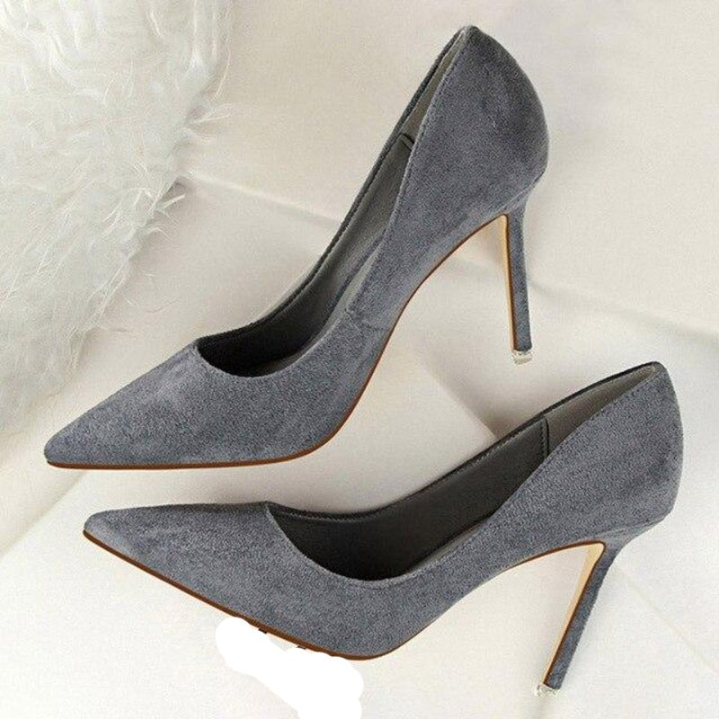 W&W Mode | Wildleder High Heels Pumps