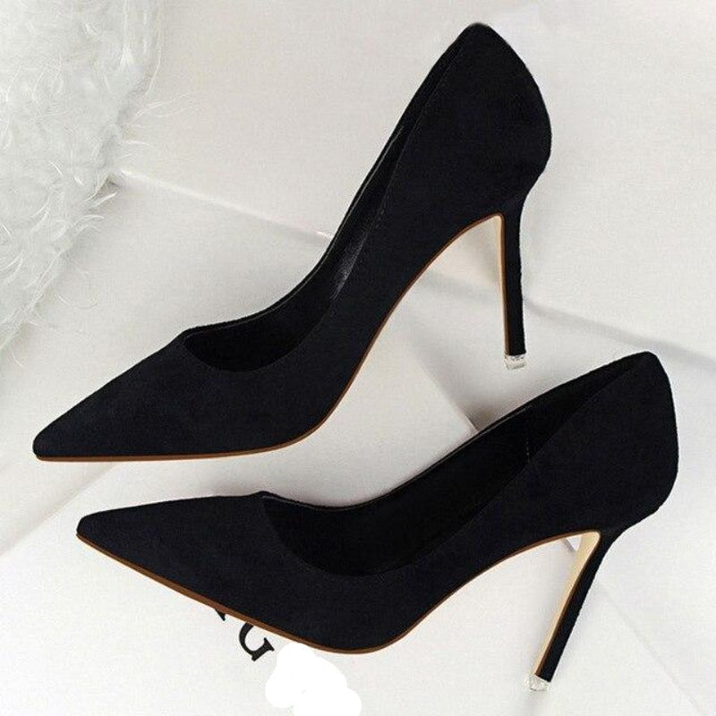 WW | Wildleder High Heels Pumps