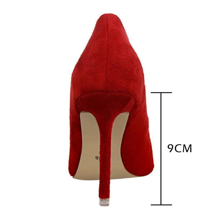 W&W Mode | Wildleder High Heels Pumps