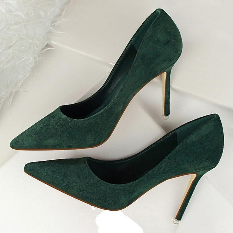 W&W Mode | Wildleder High Heels Pumps