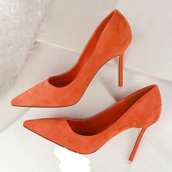W&W Mode | Wildleder High Heels Pumps