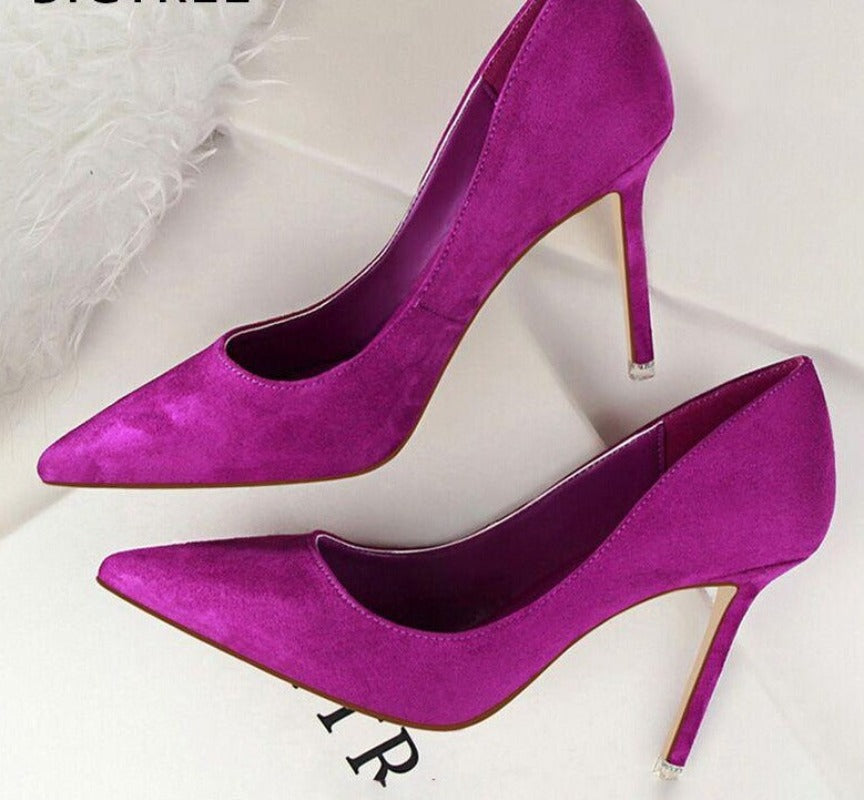 WW | Wildleder High Heels Pumps