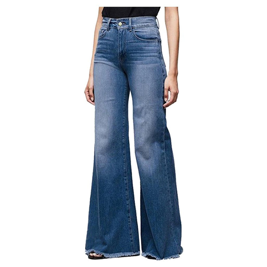 WW | Hochtaillierte Jeans Mit Weitem Bein