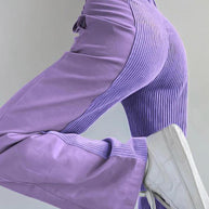 WW | Hoch Taillierte Y2k Corduroy Weite Hose