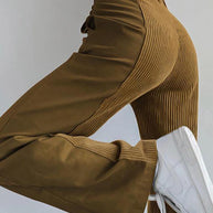 WW | Hoch Taillierte Y2k Corduroy Weite Hose