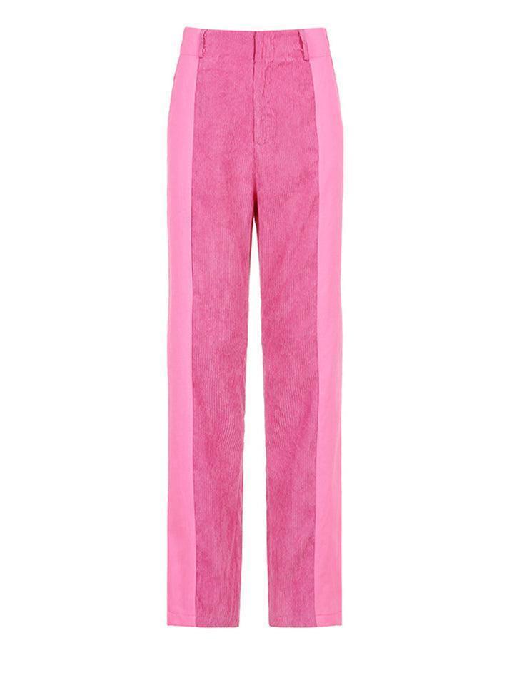 WW | Hoch Taillierte Y2k Corduroy Weite Hose